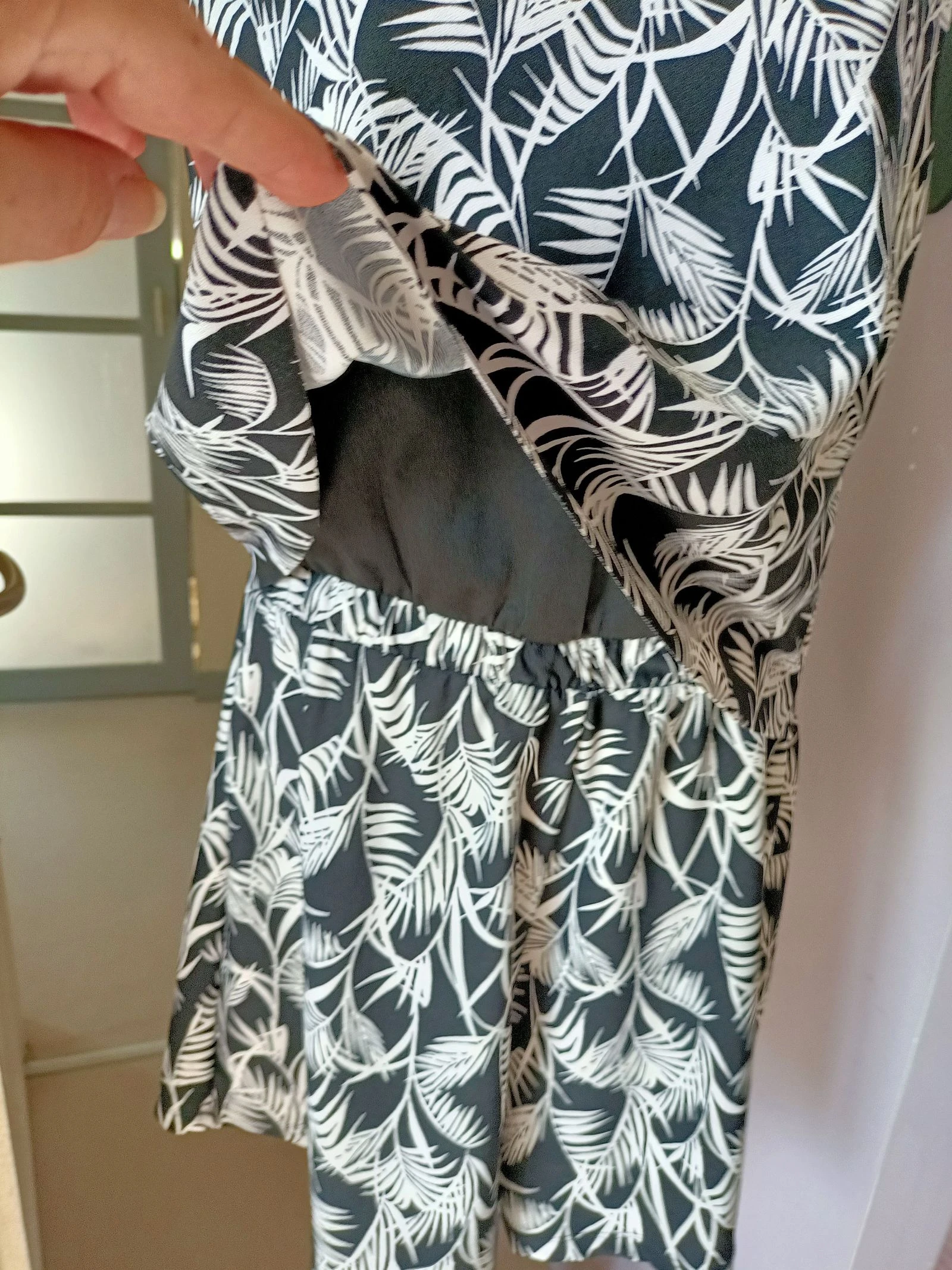 Combishort Mango à motifs palmes - Taille L  – photo 2